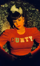 Load image into Gallery viewer, C U NeXt TuEsDaY Varsity Cheer Captain sweater